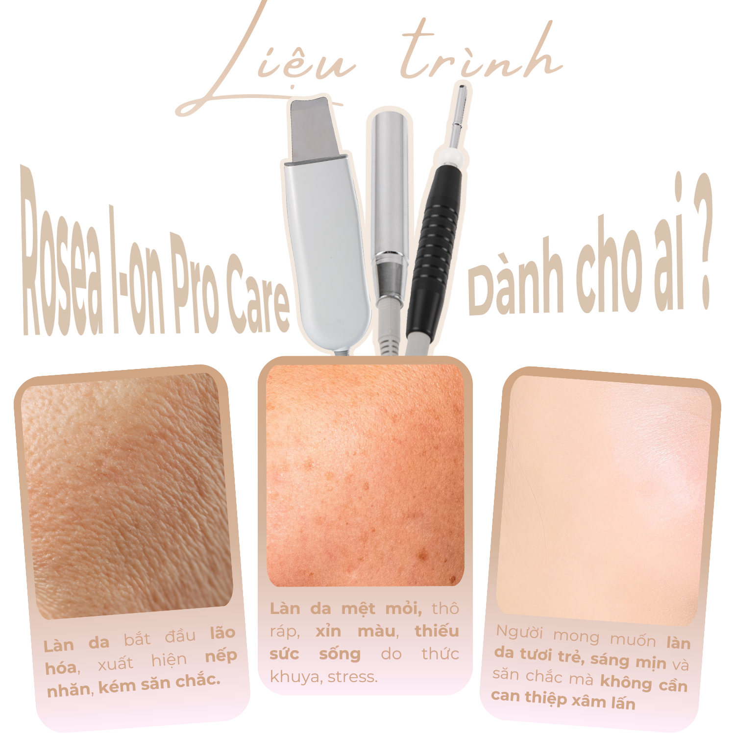 Liệu Trình Chăm Sóc Da Chuyên Sâu Rosea Ion Pro Care