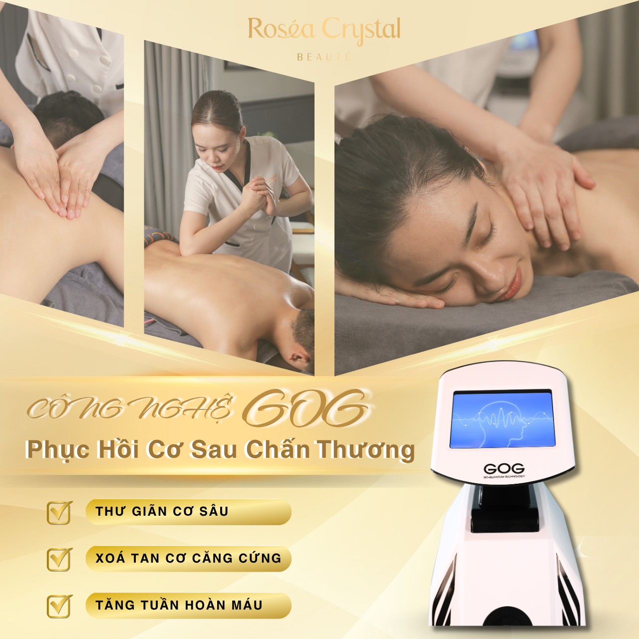 Trị Liệu Phục Hồi Cơ Sau Chấn Thương Nhẹ Với Công Nghệ GOG